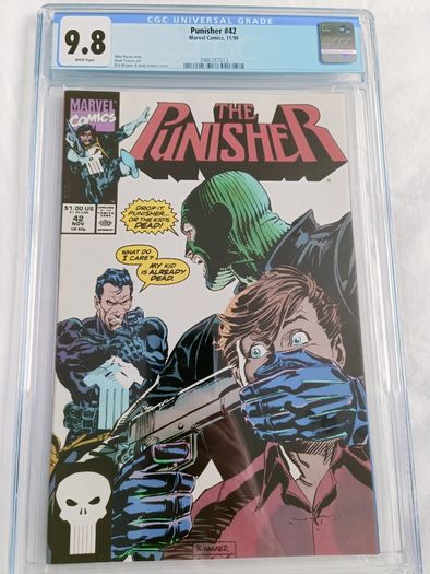 The Punisher Issue 42 CBCS / CGC 9.8 Certified Graded Comic Framed  DC Marvel