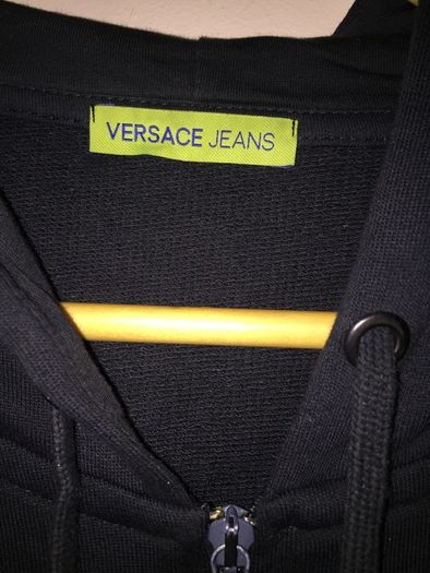 Versace Jeans Full Zip Hoodie Black