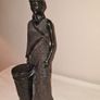 African woman with drum statue Image 3