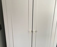 Mamas & Papas White Kids Mia Wardrobe and changing table