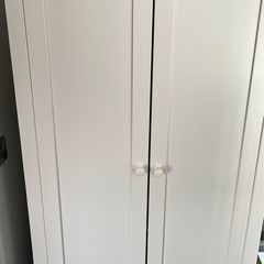 Mamas & Papas White Kids Mia Wardrobe and changing table