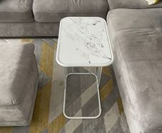 White Sofa Side Table
