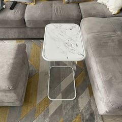 White Sofa Side Table