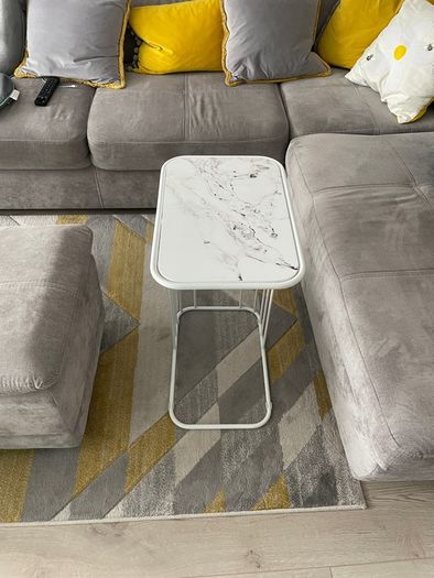 White Sofa Side Table
