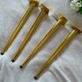4x Gold Tapered Metal Furniture Legs 45cm 17" DIY Upcycle Sofa Table Feet legs Image 5