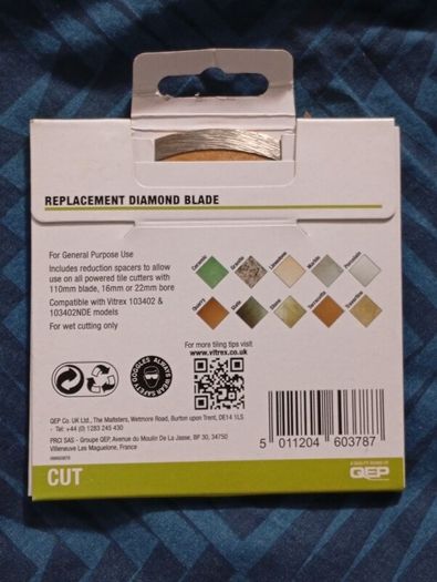 4 x Vitrex 110mm Replacement Diamond Disk