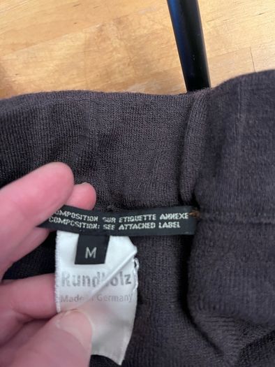 Rundholz, 100% merino wool skirt, size M