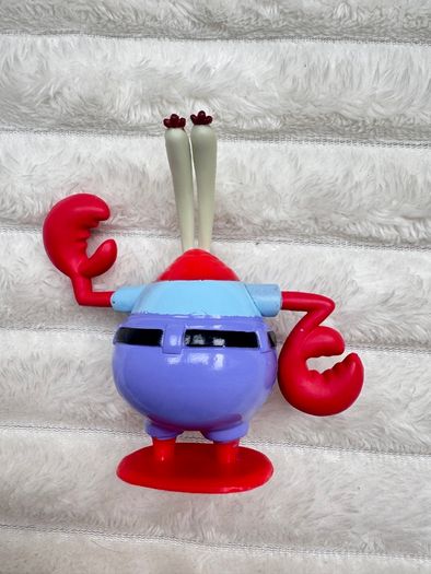 Spongebob Squarepants 2011 Viacom Mr Krabs cake topper approx. 9 cm. Used Please see photos