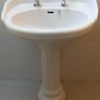 Bathroom Sink, Pedestal and Taps Image 2