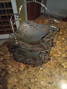 Silver Plated Cake - Sandwich Stand.
