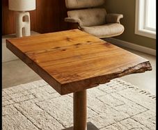 2 x live edge tables