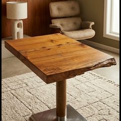 2 x live edge tables