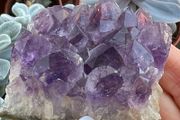 Crystal natural amethyst crystals cluster chakra meditation