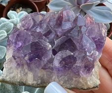 Crystal natural amethyst crystals cluster chakra meditation