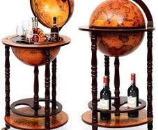 Vintage Globe Bar Cabinet Whisky Wine Storage