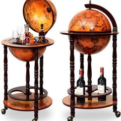 Vintage Globe Bar Cabinet Whisky Wine Storage