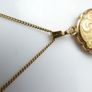 Edwardian Revival Gold Plated Engraved Fern Locket, Andreas Daub Image 7