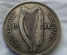 1928 2 Shilling 1 Florin 75% Silver Great Condition