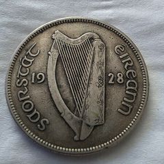 1928 2 Shilling 1 Florin 75% Silver Great Condition