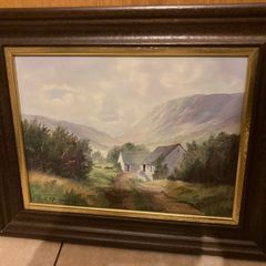 Irish artist Robert b Higgins painting free postage