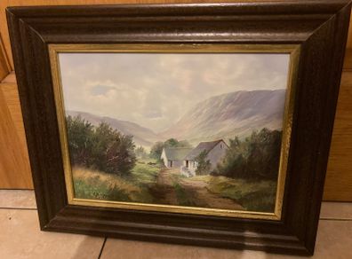 Irish artist Robert b Higgins painting free postage