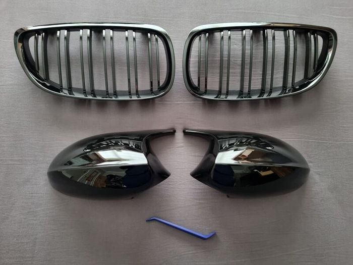 BMW E90 / E91 Pre-Lci Kidney Grilles & Mirror Covers Set Brand New