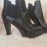 All Saints Sarris block heel patent leather boots Image 6