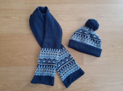 A Kid's Scarf and Hat, 2-3 years