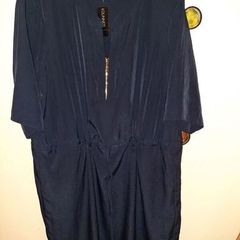 Dunnes Navy Tunic Dress , Size 18 , Brand New With Tags