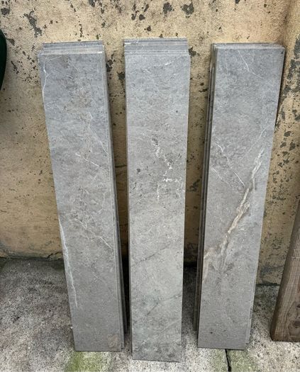 20 Porcelain stone effect floor tiles 20cm x 120 cm