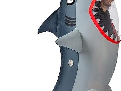 Creations Inflatable Costume Full Body Shark Air Blow Up Deluxe ...