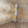 Bangle amber/ivory crystal - hinged Image 2