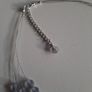 Grey and silver tone bead necklace Image 3