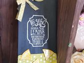 Handmade Door Hanger Sign - Life & Lemons