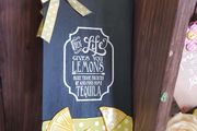 Handmade Door Hanger Sign - Life &amp; Lemons