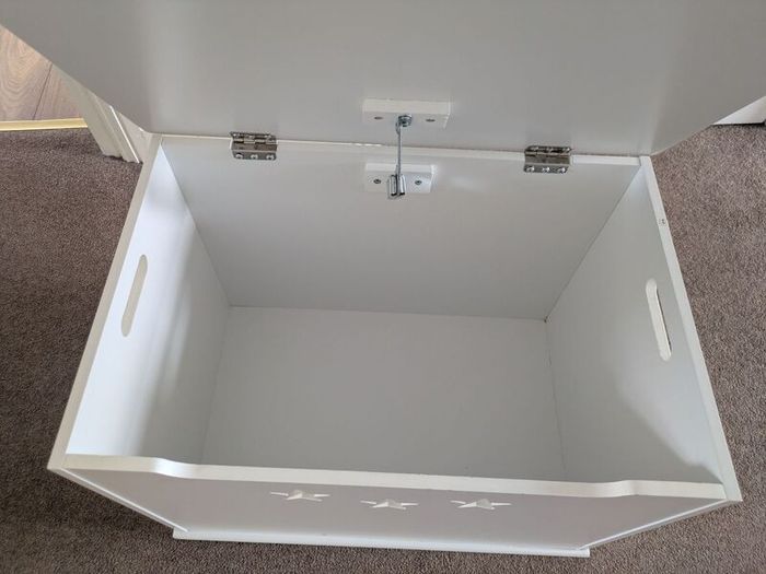 Wooden toy storage box