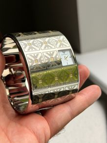 Emporio Armani Rare Cuff Watch | Luxury Statement Bangle | Wide Designer Watch | Unique Piece
