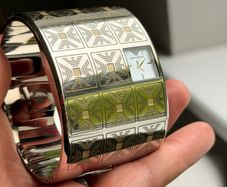 Emporio Armani Rare Cuff Watch | Luxury Statement Bangle | Wide Designer Watch | Unique Piece