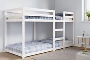 Bunk Bed without Mattress White 80x200 cm Solid Wood Pine