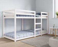 Bunk Bed without Mattress White 80x200 cm Solid Wood Pine