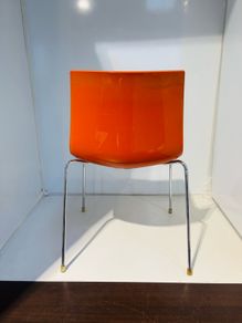 Canteen Chairs 3 white 1 orange