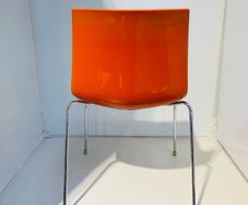 Canteen Chairs 3 white 1 orange