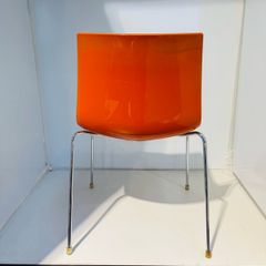 Canteen Chairs 3 white 1 orange