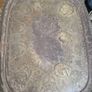 Extra large Ornate Silver plated serving tray Image 2