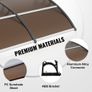 Awning Canopy 80" x 40", UPF 50+ Polycarbonate Entry Door Outdoor Window Awning Exterior, Front Door Overhang Awning for Sun Shutter, UV, Rain, Snow Protection, Hollow Sheet Image 5