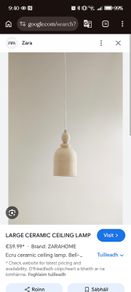 3 x Zara Home Ceramic Pendants
