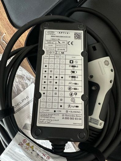 Mercedes Type-2 > 3-Pin EV Charging Cable