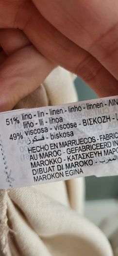 Zara Linen Midi Sz Xl (fit 12-14uk)