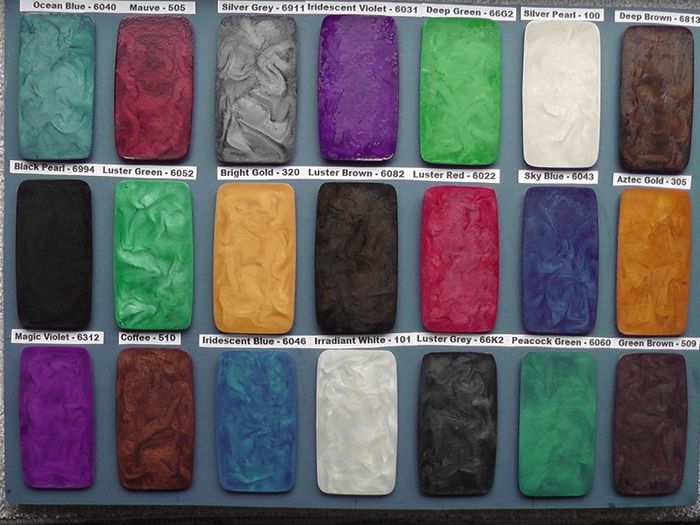 Pigment powder for epoxy resin