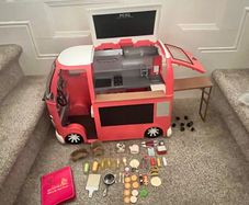 Our Generation dolls food truck